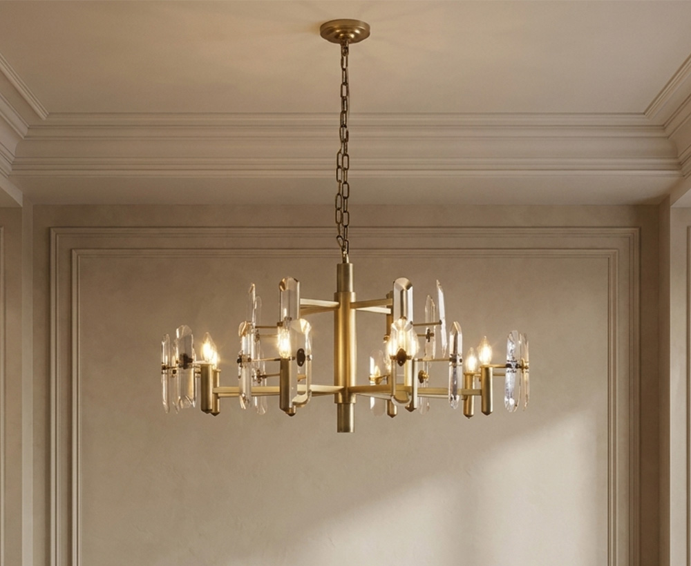 Lava E14 12-lights Crystal Chandelier