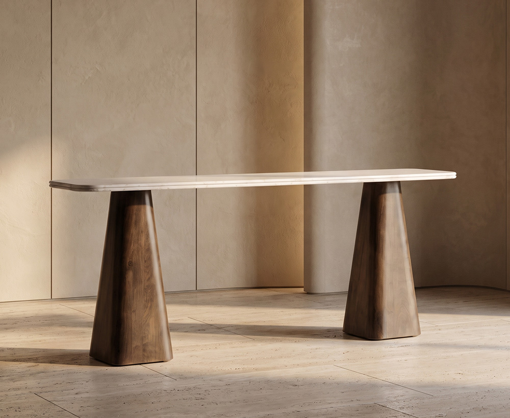 Bali console - white