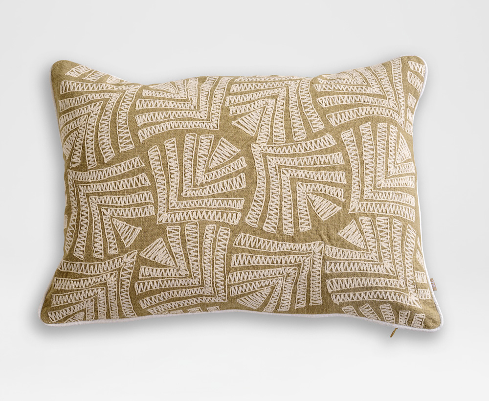 Luca Cushion Cover 35X50CM~Greige/Cream
