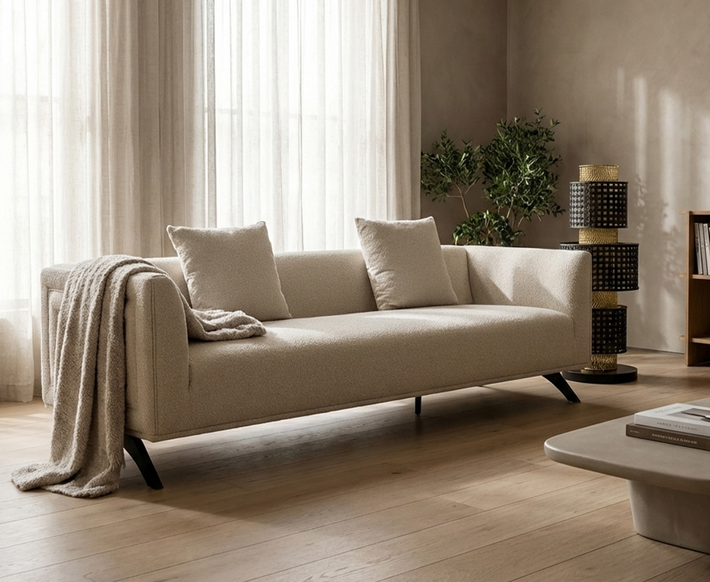 Shadow 3 seater Sofa ivory