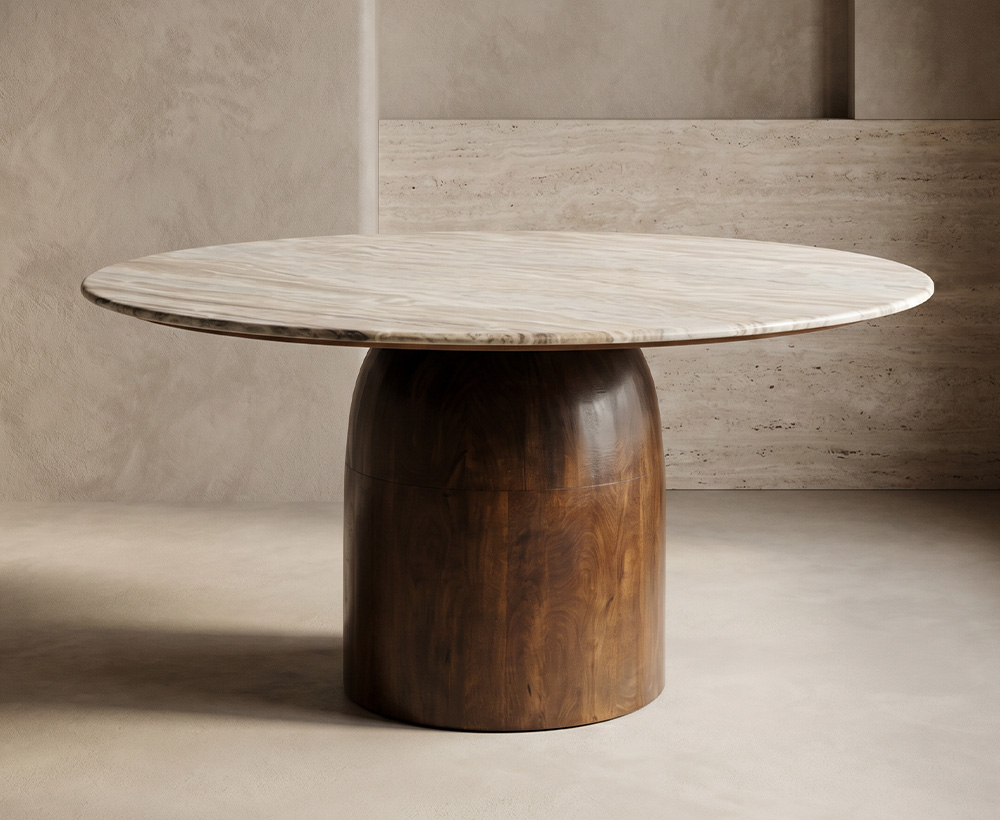 Keith 6 seater Marble Top dining table