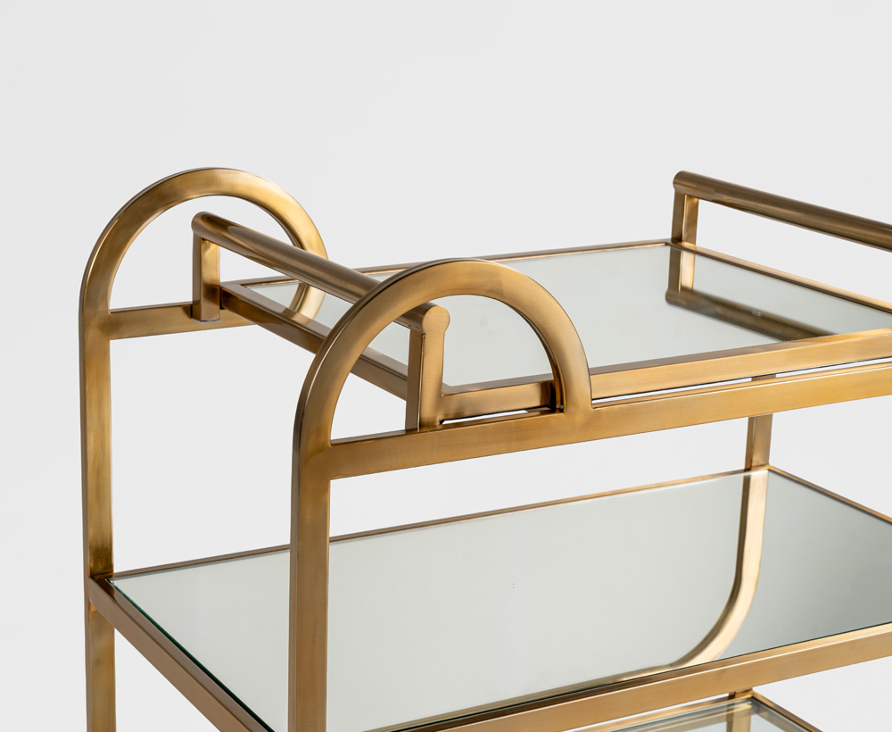 Lucius 3 tiers serving trolley-83x45x88 CM