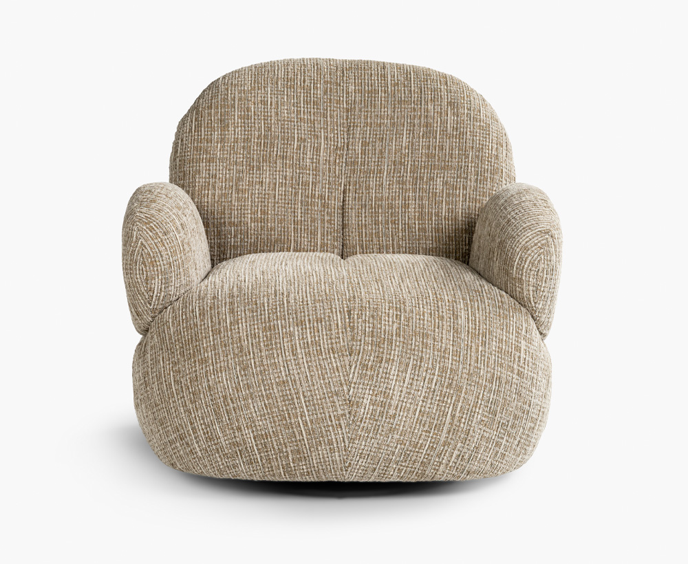 Mallow accent chair 84x90x80 khaki