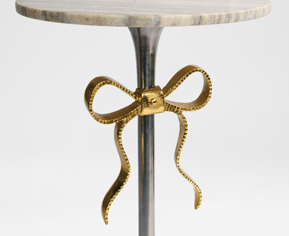 Mattia side table - Grey Black