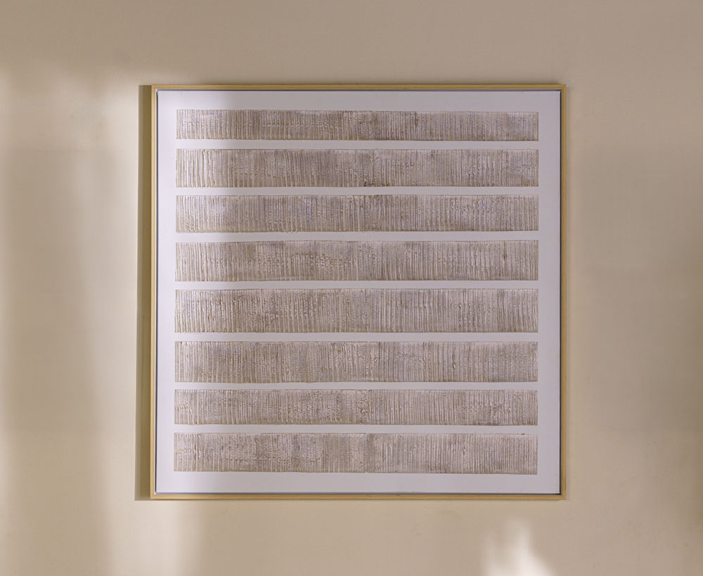 لوحة وودي 150x3.7x150 - بيج/خشبي