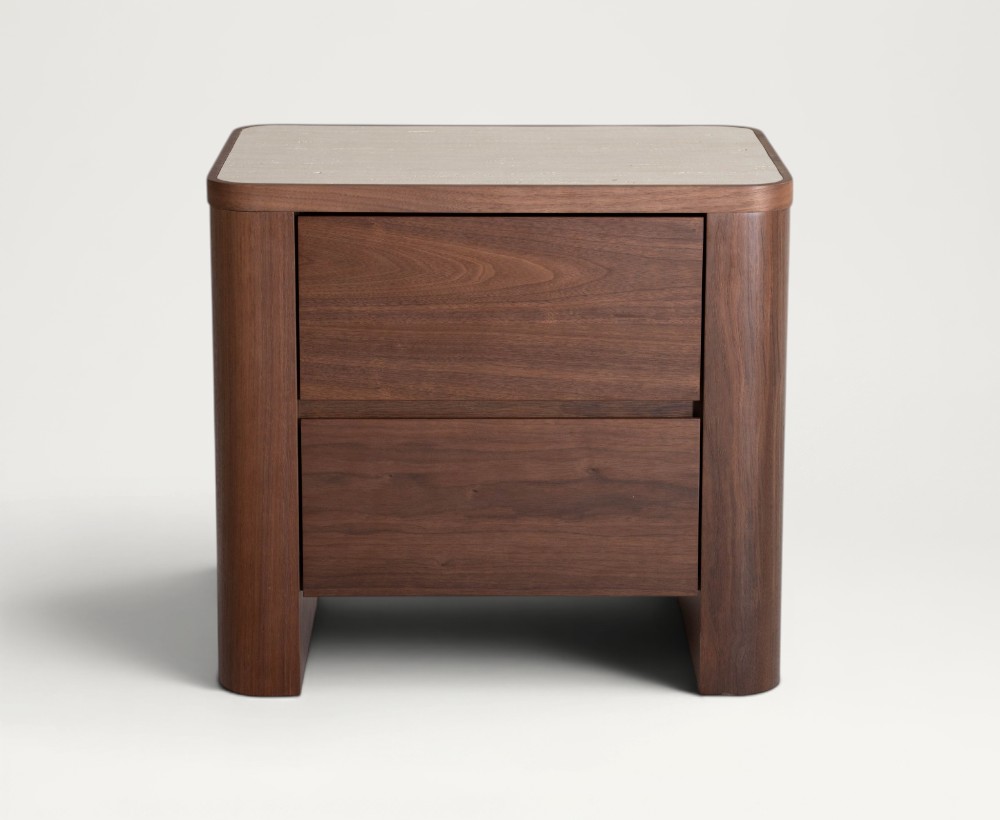 Doone nightstand with 2 drawers