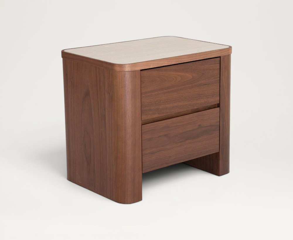 Doone nightstand with 2 drawers