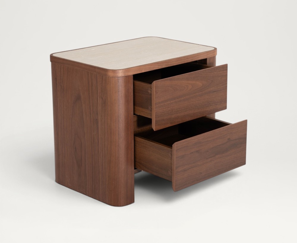 Doone nightstand with 2 drawers