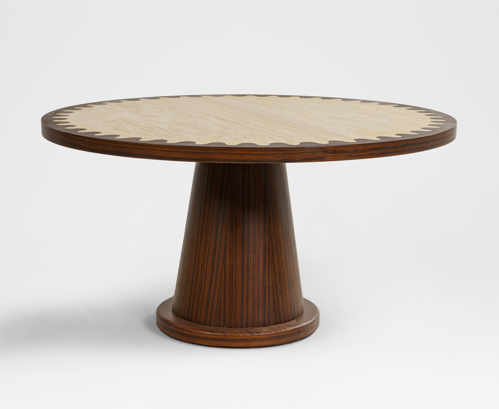 Harbor 6str dining table dia150*76natrl