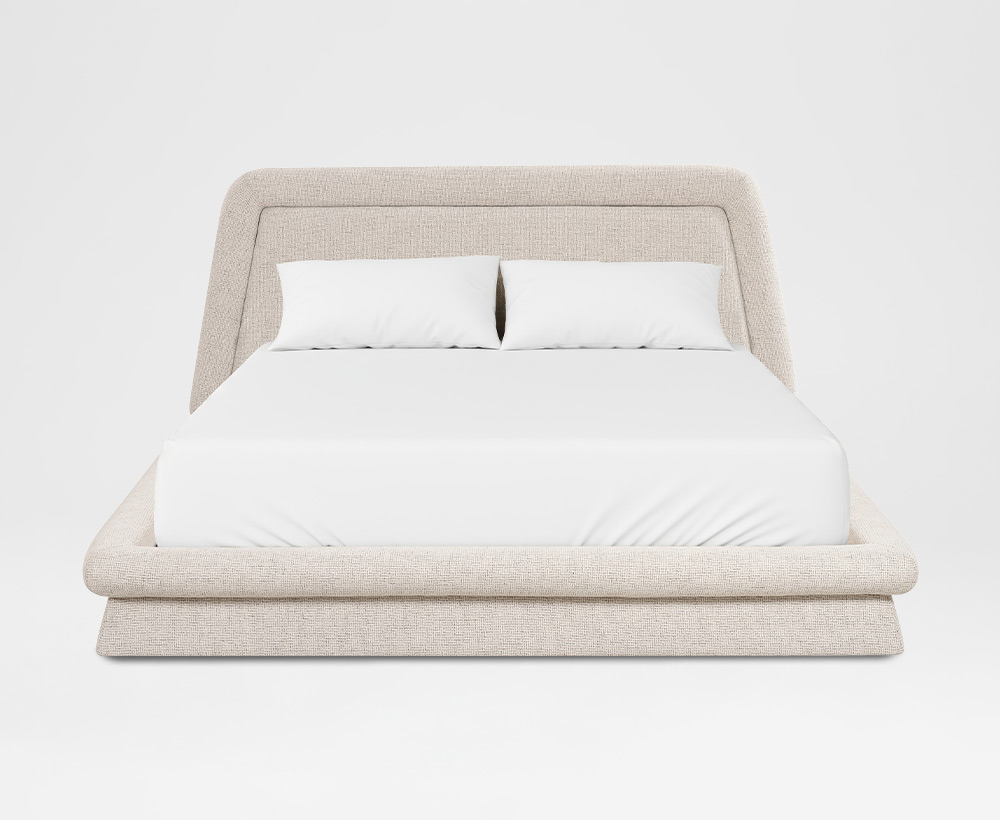 Caitlin King bed Ivory - 180x200 CM