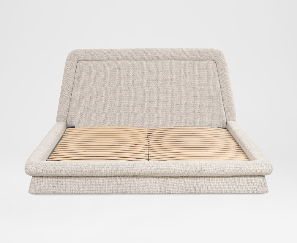 Caitlin King bed Ivory - 180x200 CM