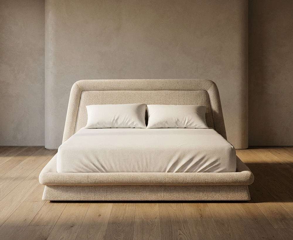 Caitlin King bed Ivory - 180x200 CM