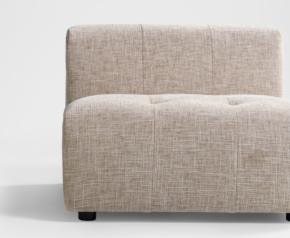 Choc Armless Modular Sofa