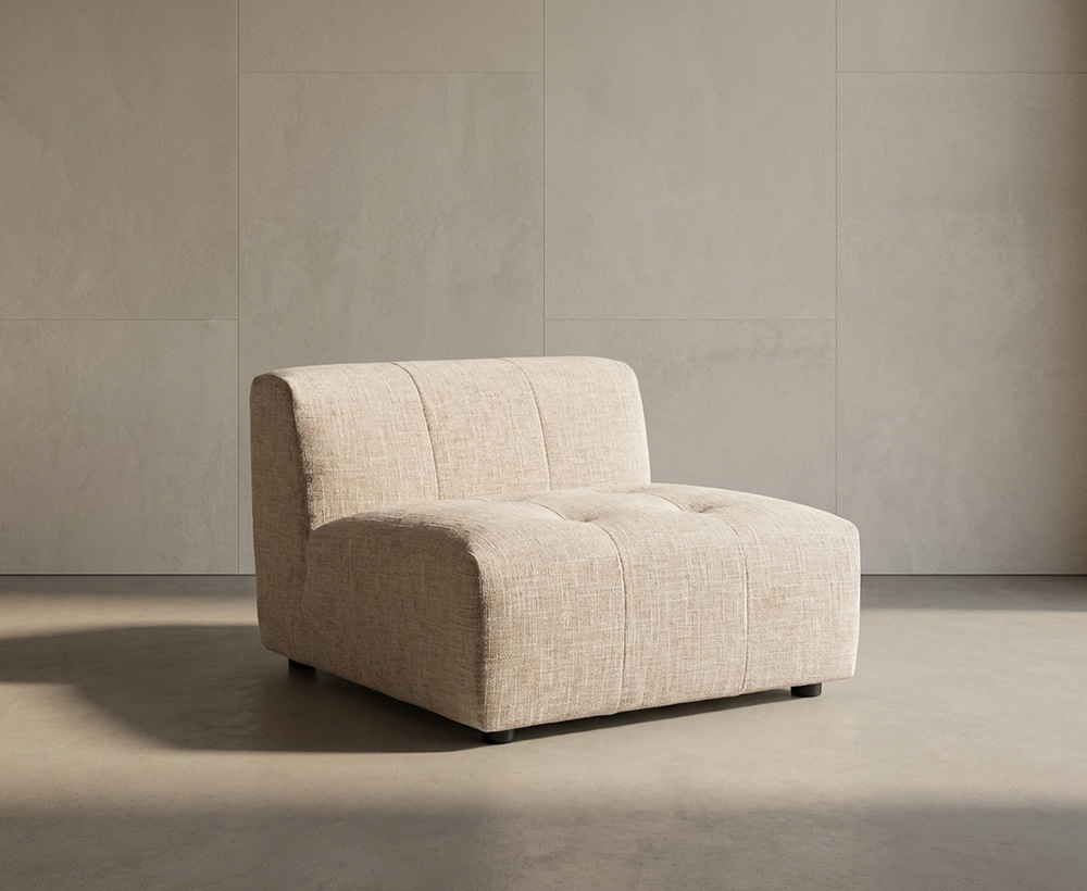 Choc Armless Modular Sofa