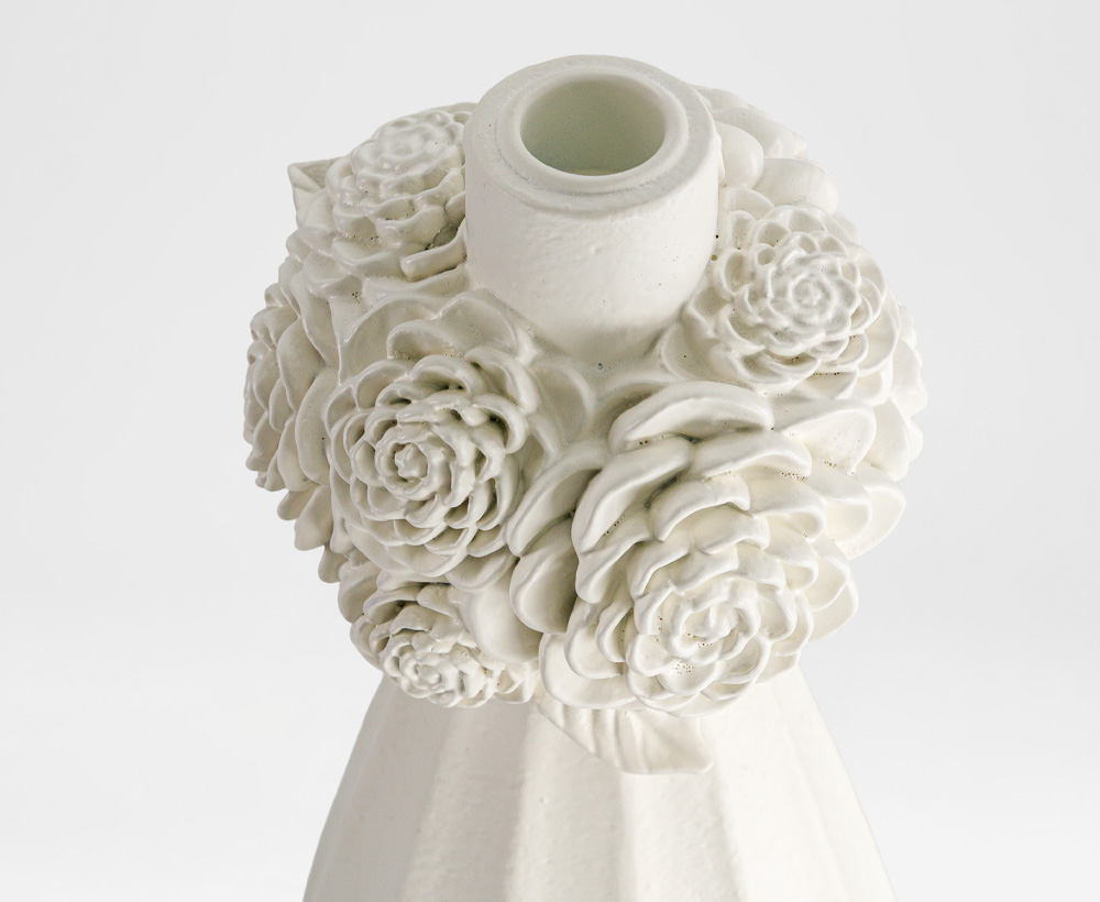 Roxie Resin Candleholder - 13.1X25.6 CM