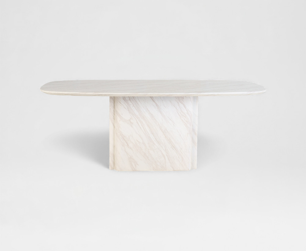 Soleir 6 str dining table 200x100x76 cream
