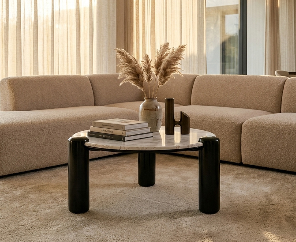 Destiny Real marble top coffee table