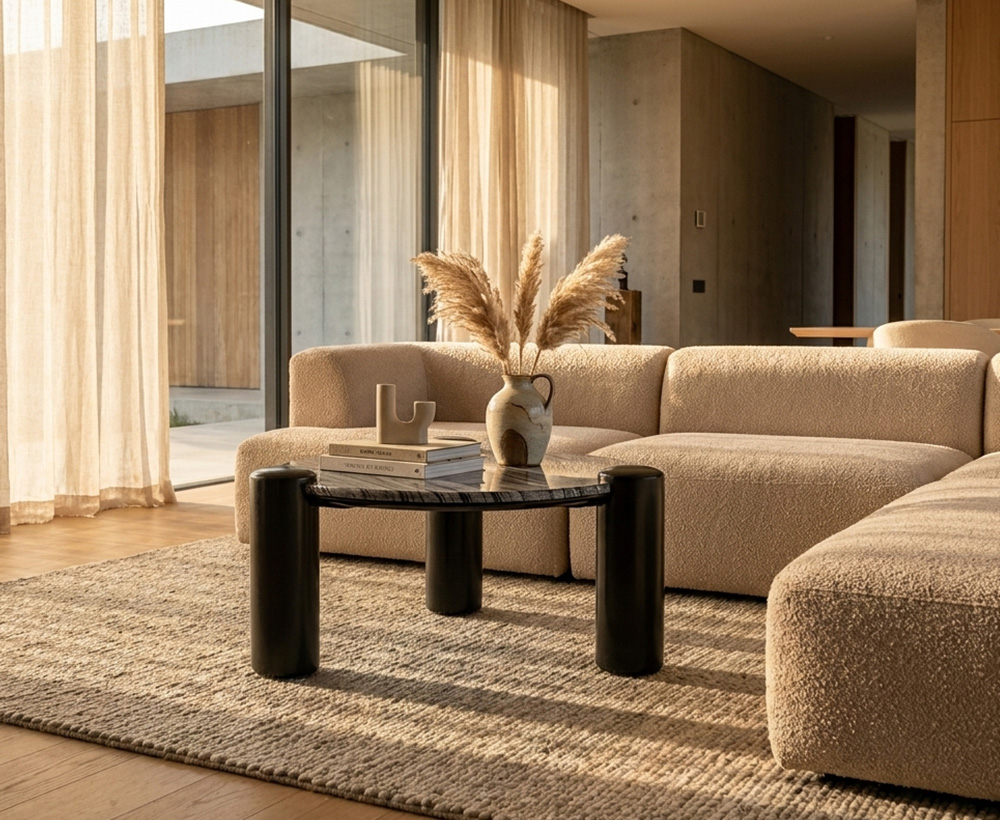 Destiny marble top coffee table