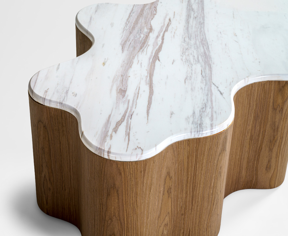 Heston marble top coffee table