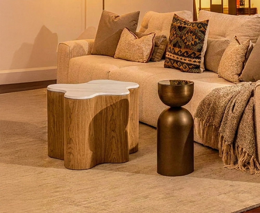 Heston marble top coffee table