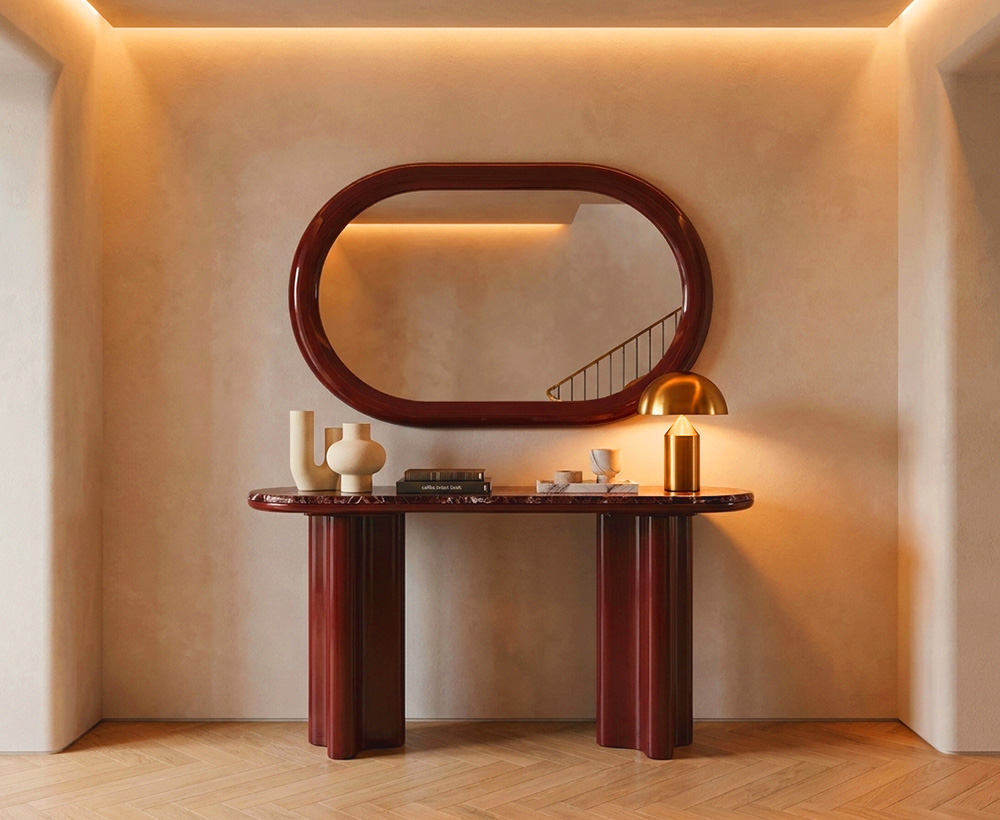 Rosemary console mirror