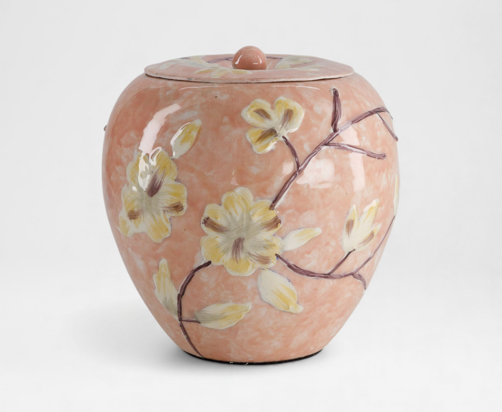Veno Deco Jar 10X10X12CM Pink