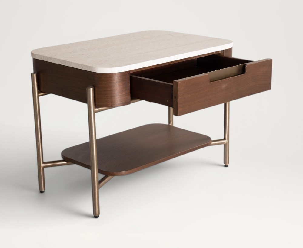 Lacerta Nightstand with single drawer