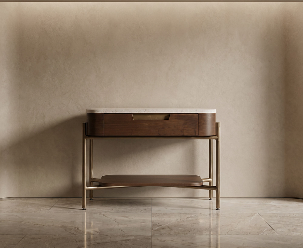 Lacerta Nightstand with single drawer