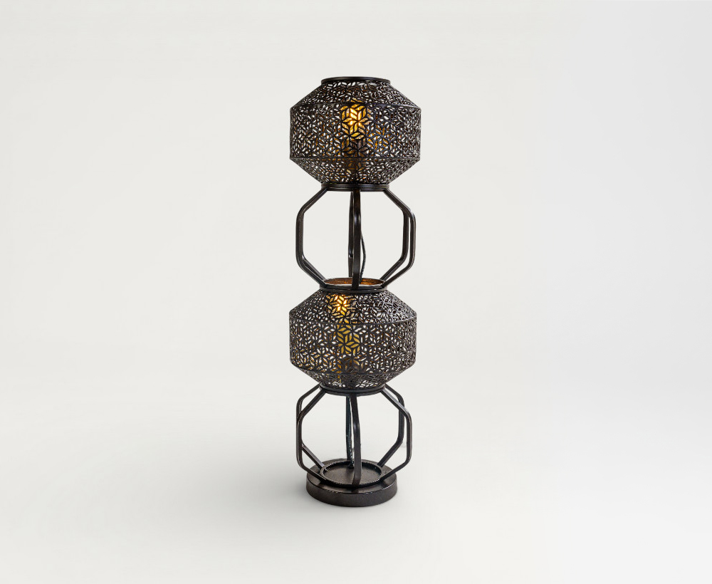 Hye Iron Floor Lamp 2L E27- 76 CM