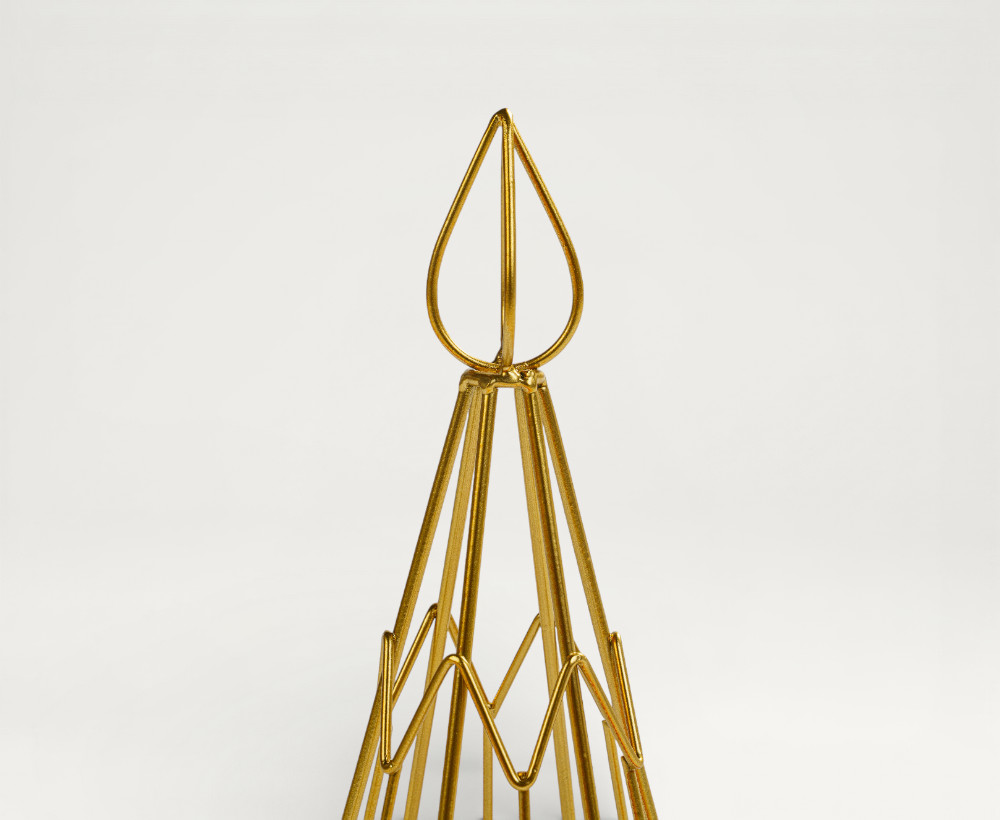 Miya Iron Candleholder - 14.5X12.5X35 CM