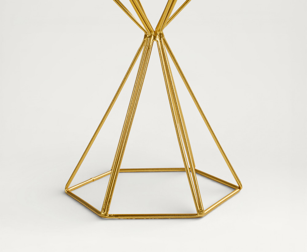 Rovie Iron Candleholder - 14.5X12.5X21 CM
