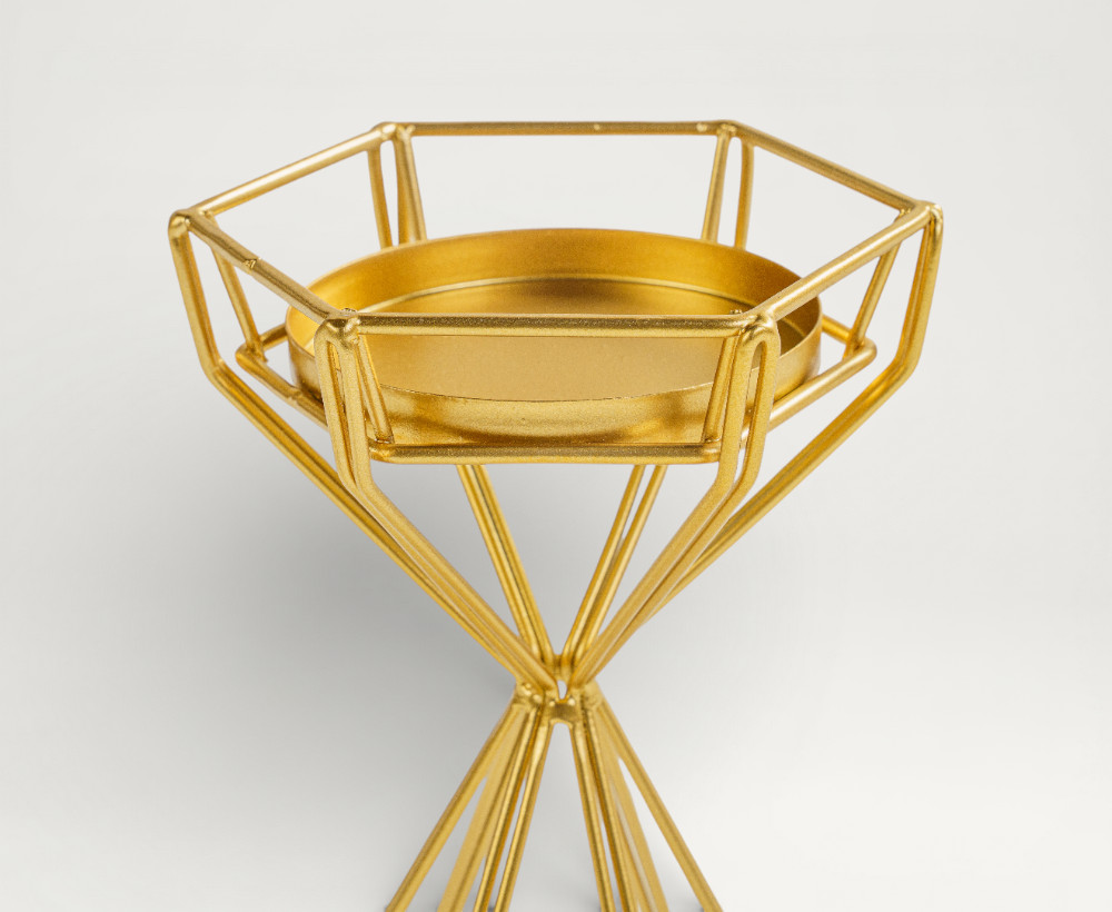 Rovie Iron Candleholder - 14.5X12.5X21 CM