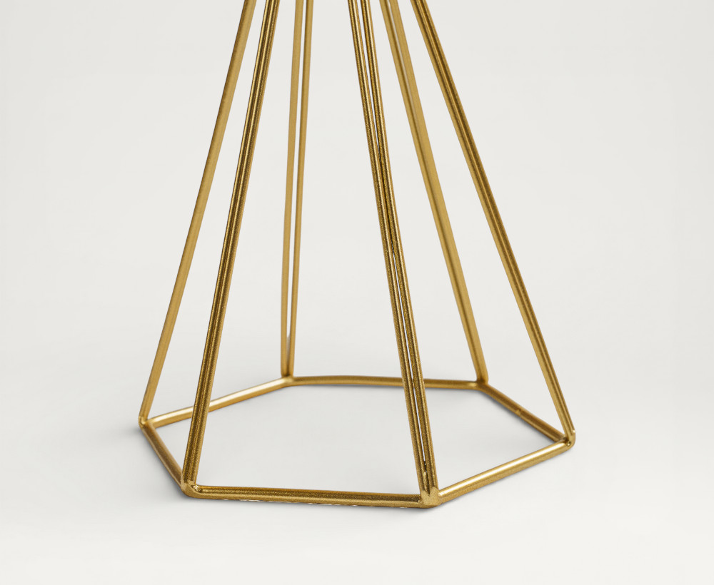 Rovie Iron Candleholder - 14.5X12.5X30 CM