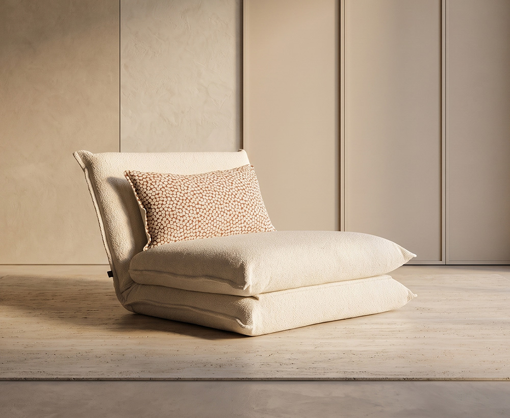 Marshmello Boucle Fabric Sofa Bed
