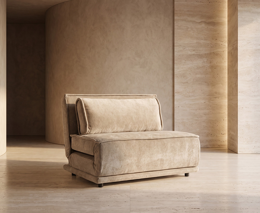 Callista Velvet Fabric Sofa Bed