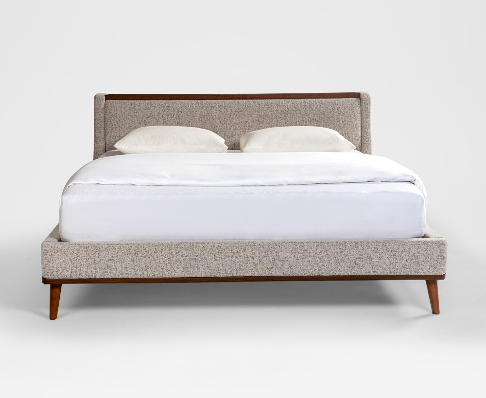 Bisbee King Bed Beige - 180X200 CM