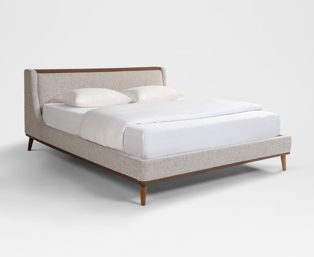 Bisbee King Bed Beige - 180X200 CM