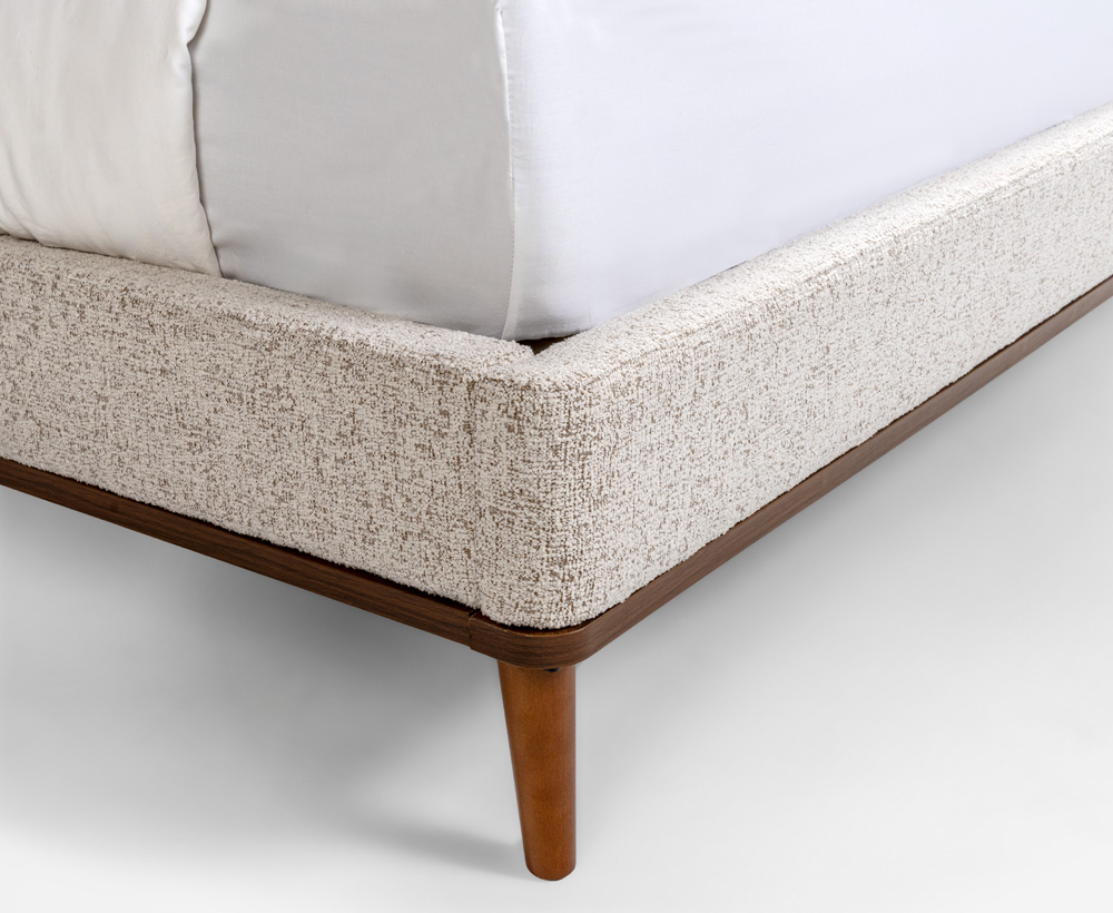 Bisbee King Bed Beige - 180X200 CM