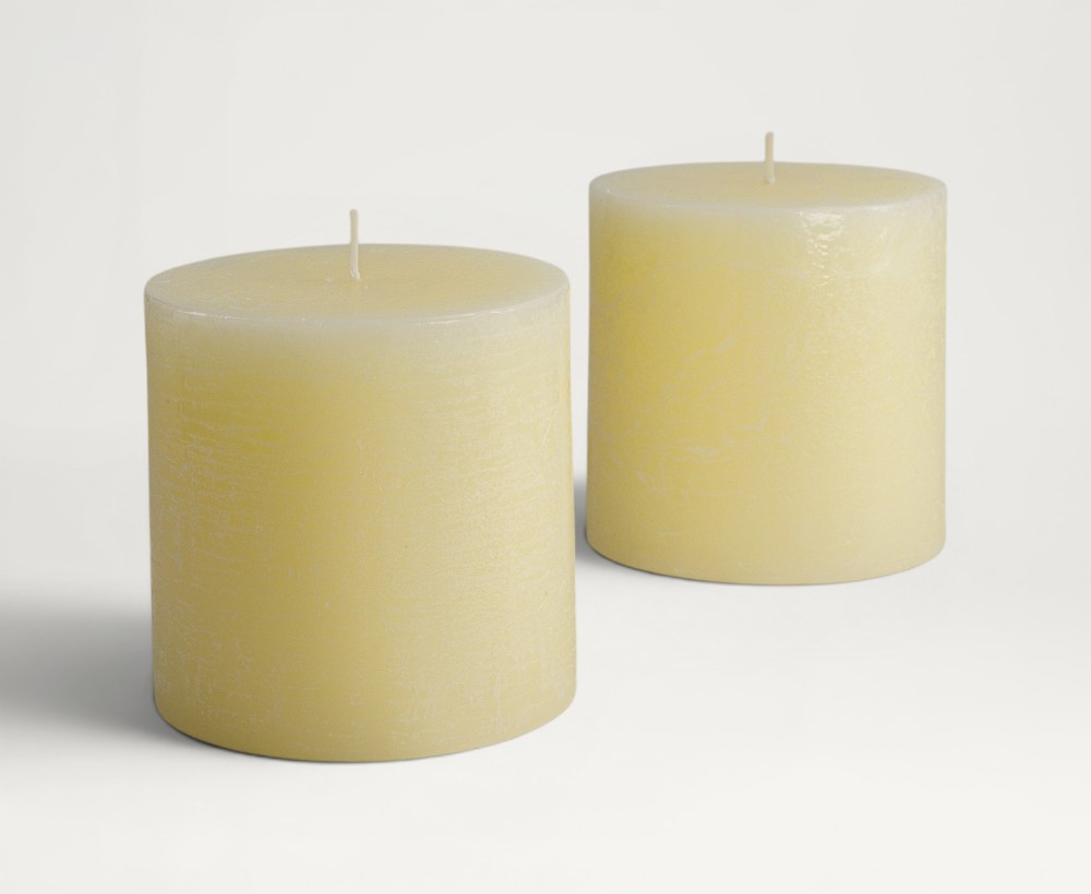 Pillar Candle Set of 2 - 10X10 CM