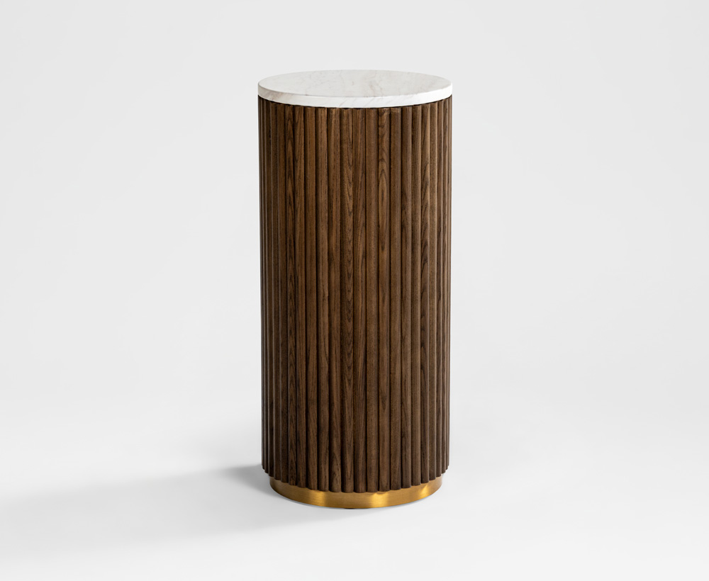 Kobe Ash Solidwood plant table - 32x69 CM