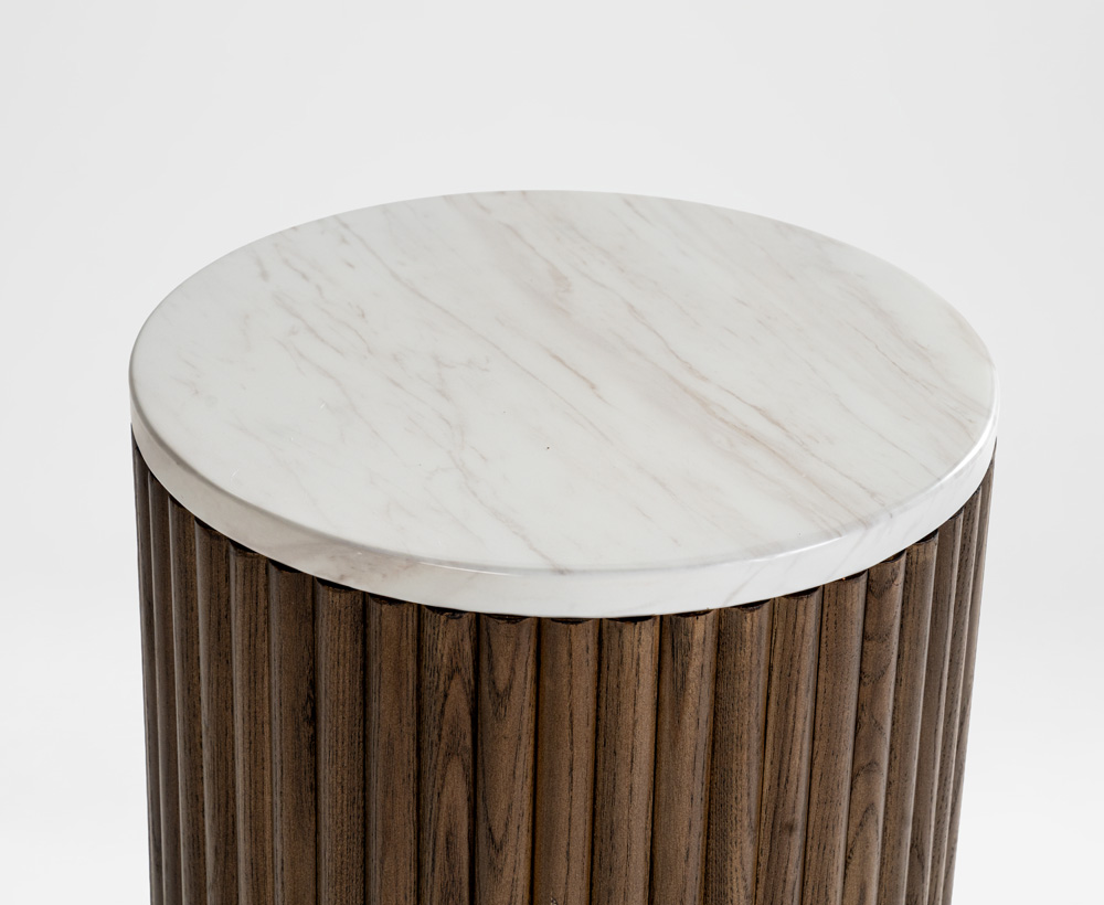 Kobe Ash Solidwood plant table - 32x69 CM