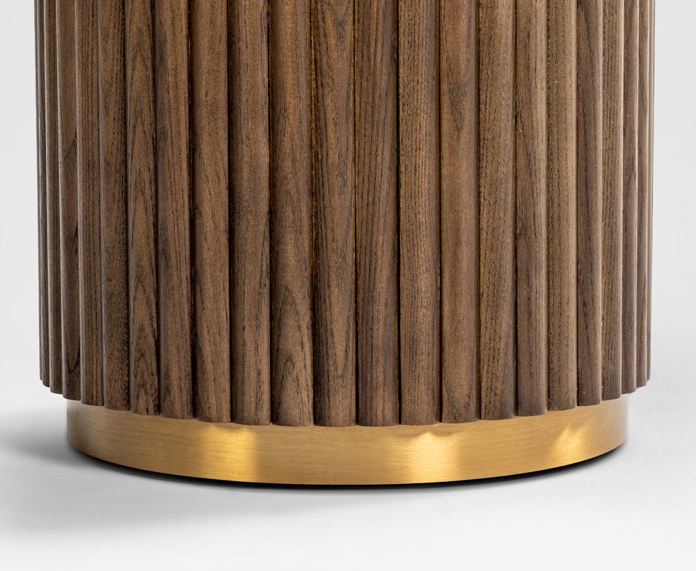 Kobe Ash Solidwood plant table - 32x69 CM