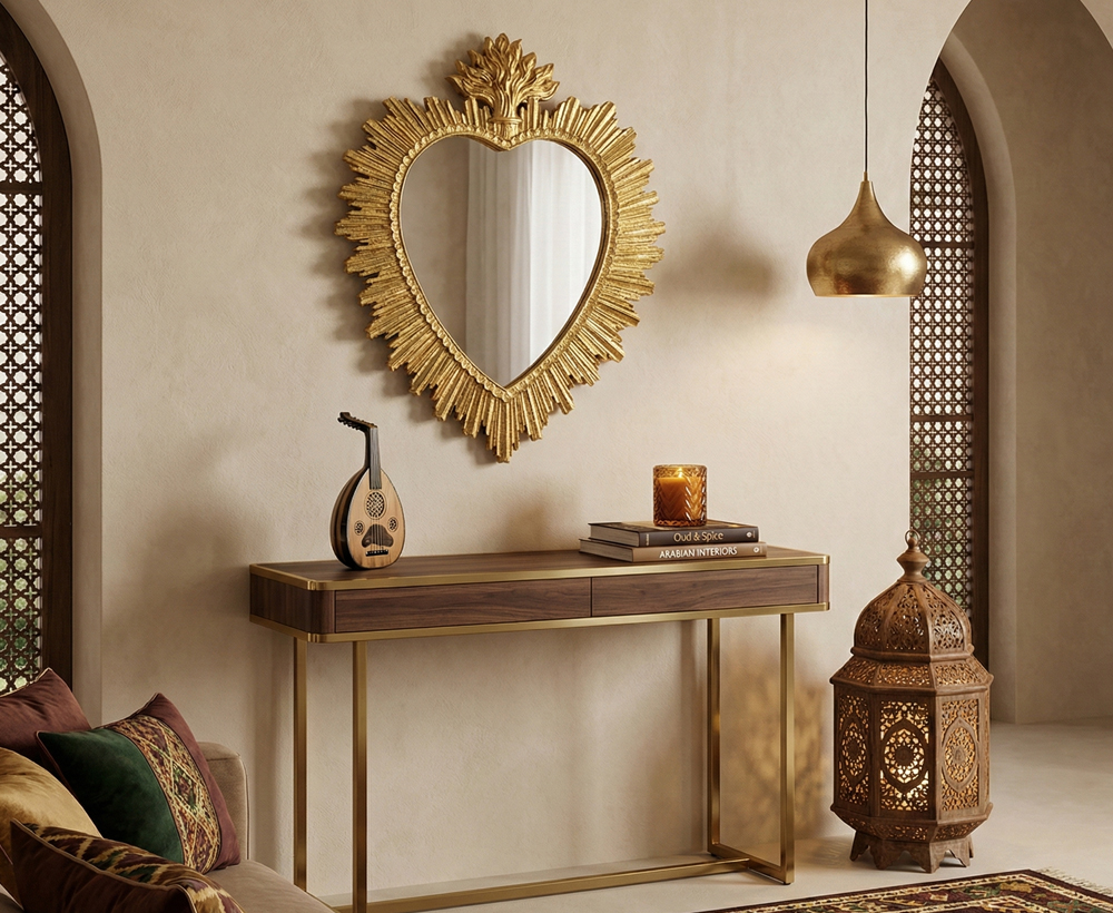 Qasr Deco Wall Mirror - 30.8X39.2 CM