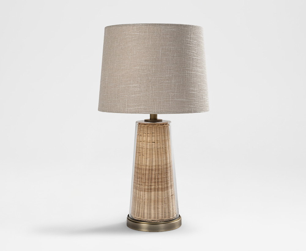 Tien Glass Table Lamp E27 - 70.50 CM