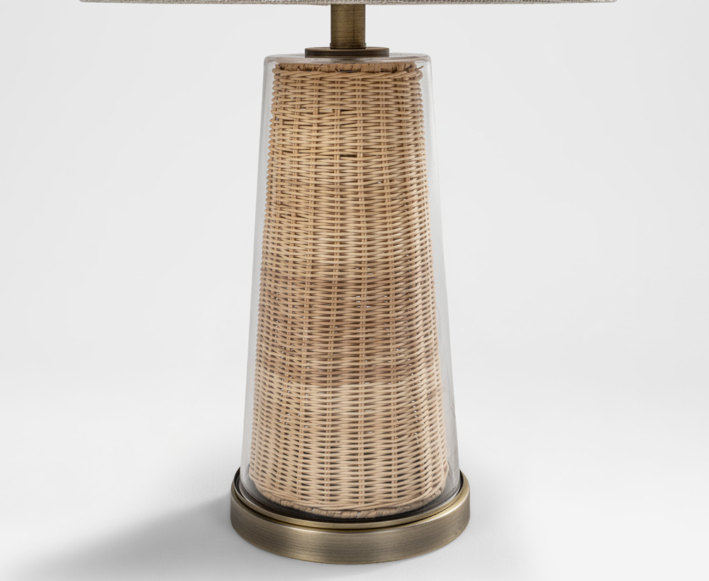 Tien Glass Table Lamp E27 - 70.50 CM
