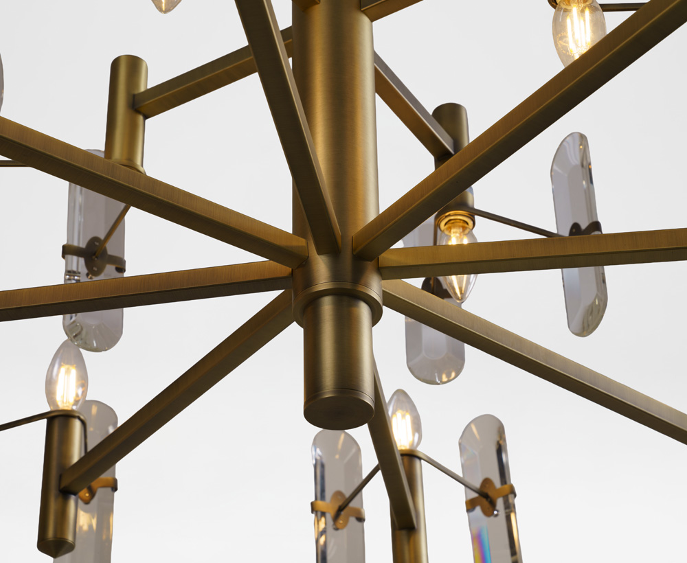 Lava E14 12-lights Crystal Chandelier