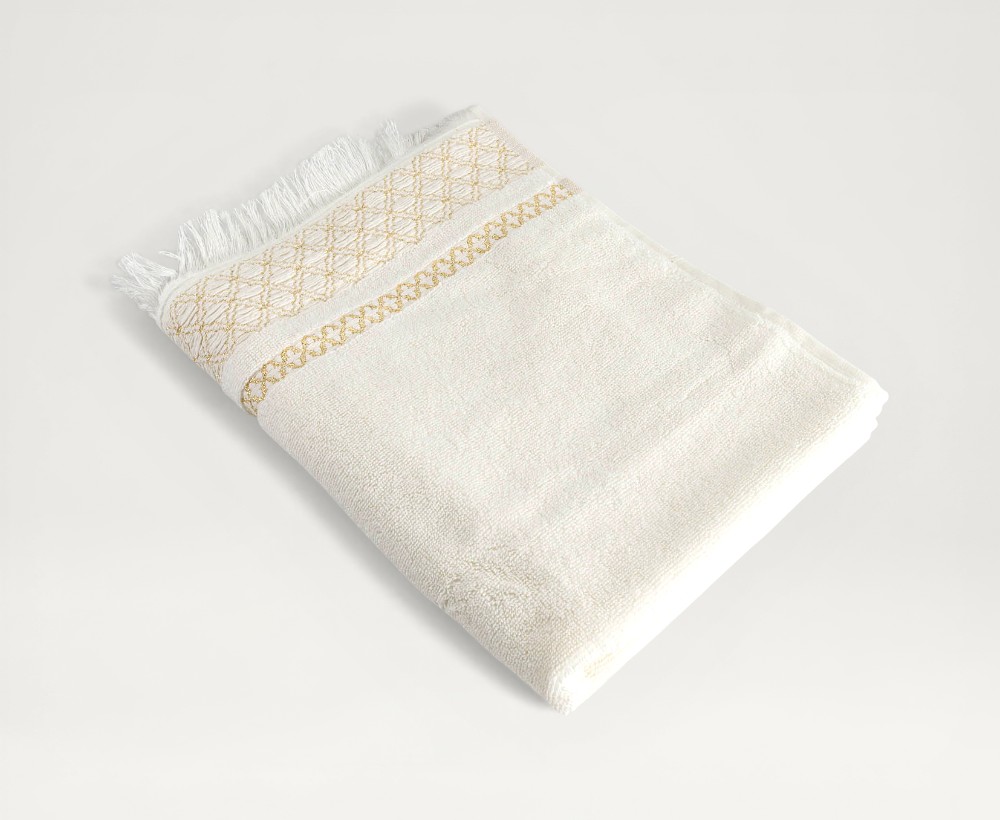 Naqi Cotton Terry With Lurex Hand Towel - 50X90 CM