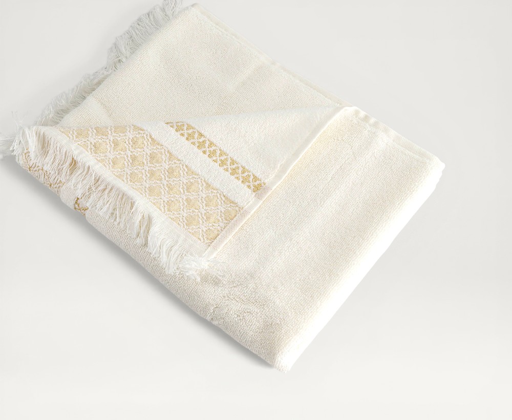 Naqi Cotton Terry With Lurex Hand Towel - 50X90 CM