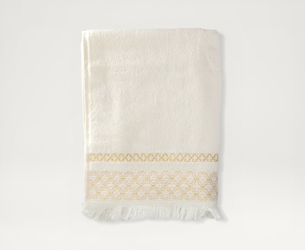 Naqi Cotton Terry With Lurex Hand Towel - 50X90 CM