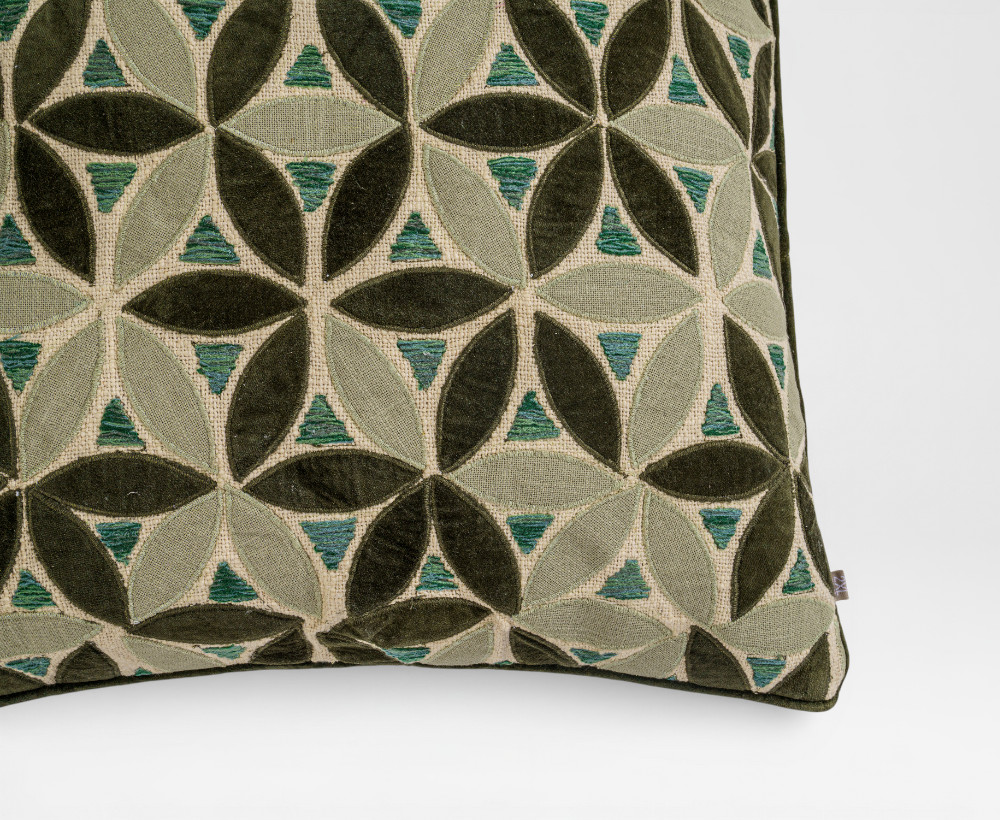 Midori Cotton Cushion Cover - 52X52 CM